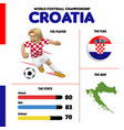 world football team croatia vector image