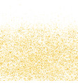 gold glitter dot and white empty background vector image