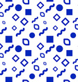 hipster seamless pattern of different shapes vector image vector image