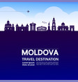 moldova travel destination vector image