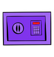 safe icon cartoon vector image