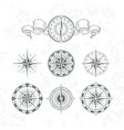 orientation antique compas in vintage style vector image vector image