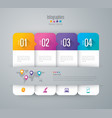 infographics design with 4 options vector image