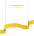 color ribbons isolated on white vector image