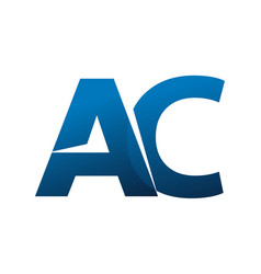 Ac logo letter design Royalty Free Vector Image