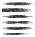 set brush mascara makeup brush strokes vector image