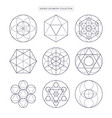 sacred geometry original outline non expanded vector image