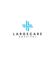 cross medical logo vector image