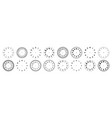 mechanical clock faces with arabic numerals bezel vector image