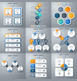 set with infographics vector image