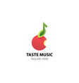 logo for music web site studio radio store vector image vector image
