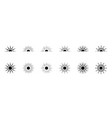 sun icon vector image