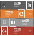 abstract paper infographic vector image vector image