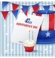 background to independence day on july 4 vector image