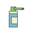 bottle of spray icon vector image vector image