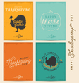 colorful typographical thanksgiving greeting card vector image