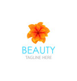 emblem in eps 10 for beauty saloon floral store vector image vector image