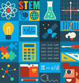 stem education vector image
