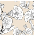 flower seamless pattern vector image vector image