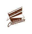 chocolate bar pack icon for cafe vector image