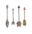 decorative hand drawn arrows vector image vector image