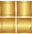 golden background vector image