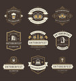 oktoberfest celebration beer festival labels vector image