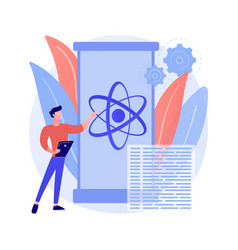 Quantum computing abstract concept Royalty Free Vector Image