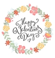 happy valentines day card vector image