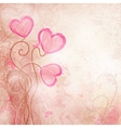 valentines heart flower vector image vector image
