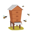 apiary honey bee house vector image
