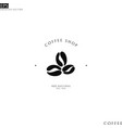 coffee shop logo vector image
