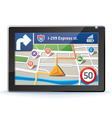 gps map vector image vector image