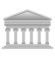 ionic greek temple vector image