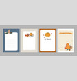 thanksgiving holiday set vector image