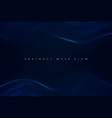 flow is wavy of luminous particles abstract vector image
