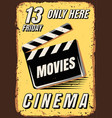 posters of films in retro style vector image