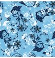 floral seamless background vector image
