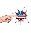 vintage poster uncle sam show hand ask vote 2020 vector image