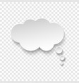 white blank paper speech bubble vector image