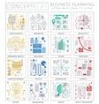 infographics mini concept project business finance vector image