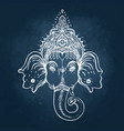 hindu lord ganesha vector image