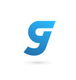 letter g number 9 logo icon design template vector image