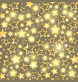 seamless pattern with gold stars vector image