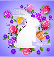 happy easter holiday celebration sale banner flyer vector image vector image