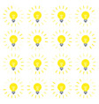 light bulb rotating rays animation sprite in flat vector image vector image