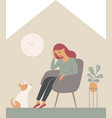 psychological impact lockdown vector image