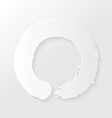 zen circle paper shadow vector image vector image