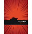 boat background vector image