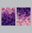 triangle pattern background bauhaus art style vector image